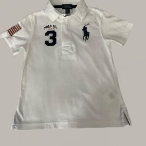 Polo Ralph Lauren Toddler Boys Polo Shirt, White, Size 4/4T